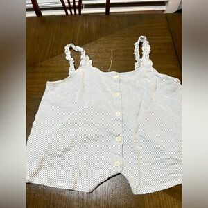 Black and white blouse